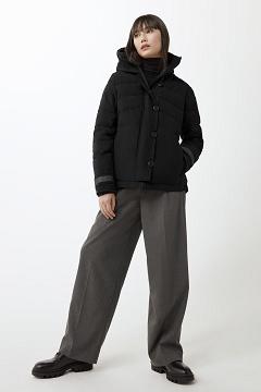 Chamarras Canada Goose Mujer Outlet - Elmvale Abrigos Negros PM0963571